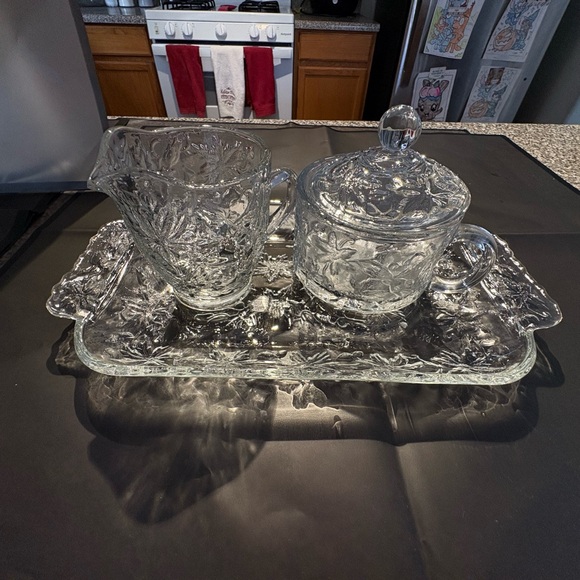Princess House Other - Princess House Clear Glass Serving Set